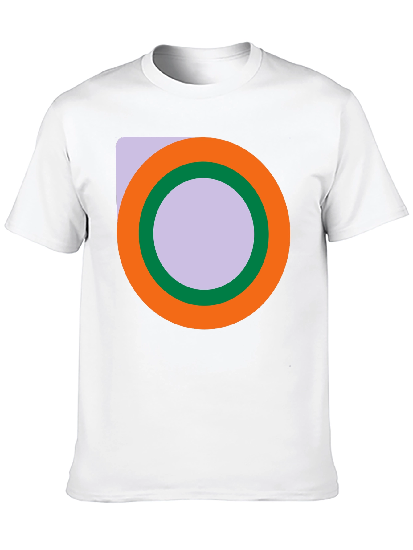 Abstract Circle Graphic Black T-Shirt