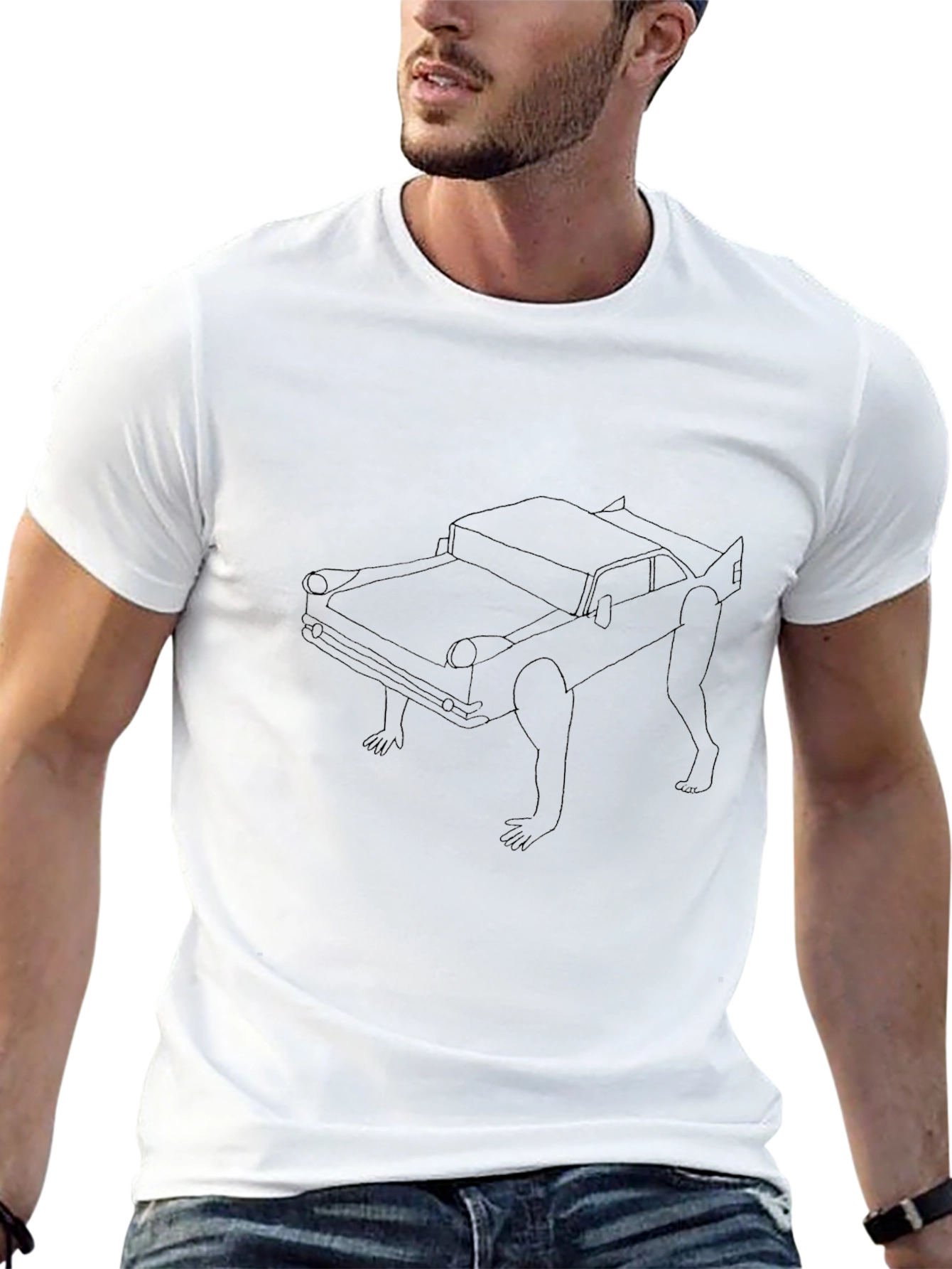 Car-Man T-Shirt | Black Graphic Tee