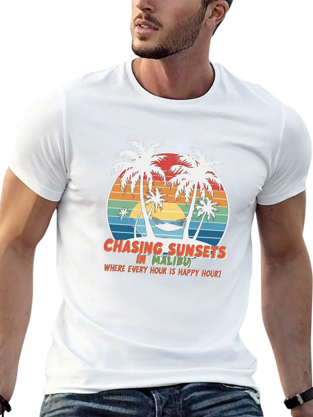 Chasing Sunsets in Malibu Graphic Tee