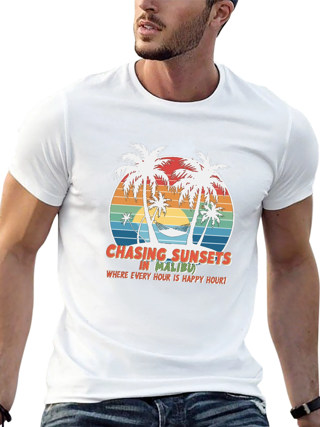 Chasing Sunsets in Malibu Graphic Tee