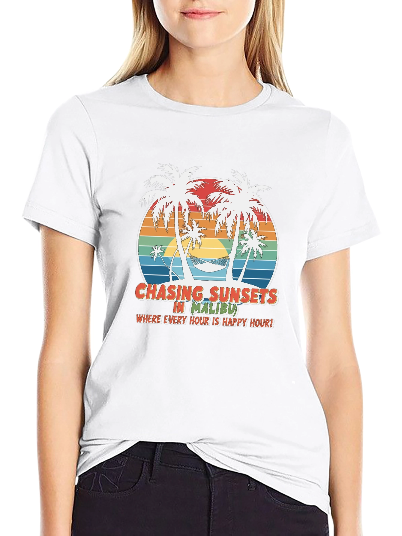 Chasing Sunsets in Malibu Graphic Tee