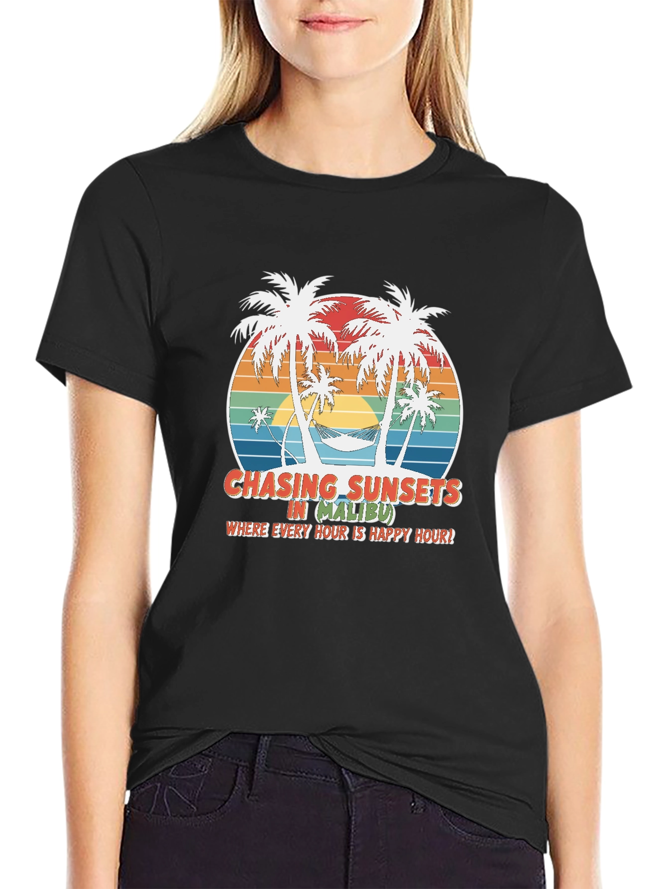 Chasing Sunsets in Malibu Graphic Tee