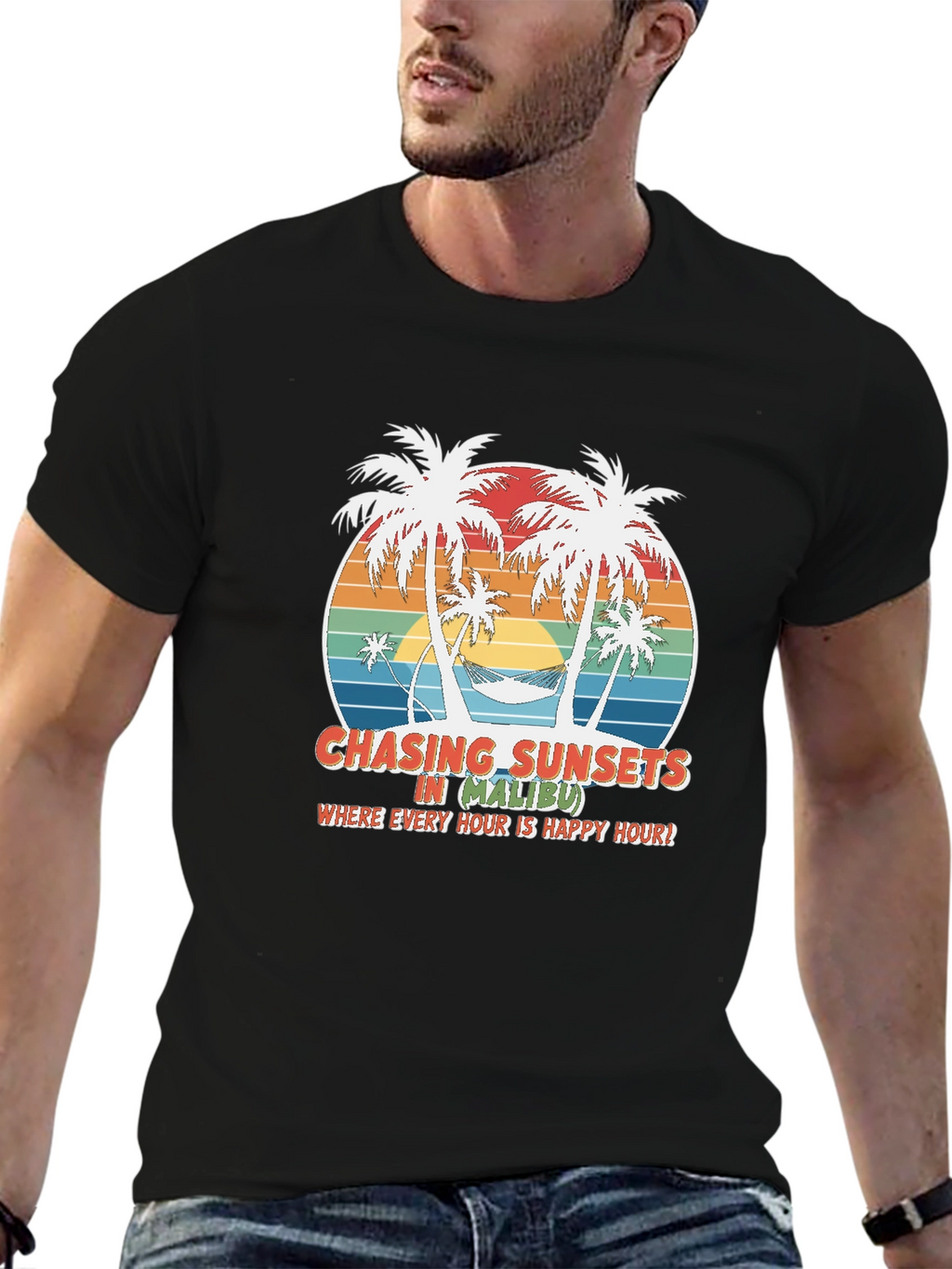 Chasing Sunsets in Malibu Graphic Tee