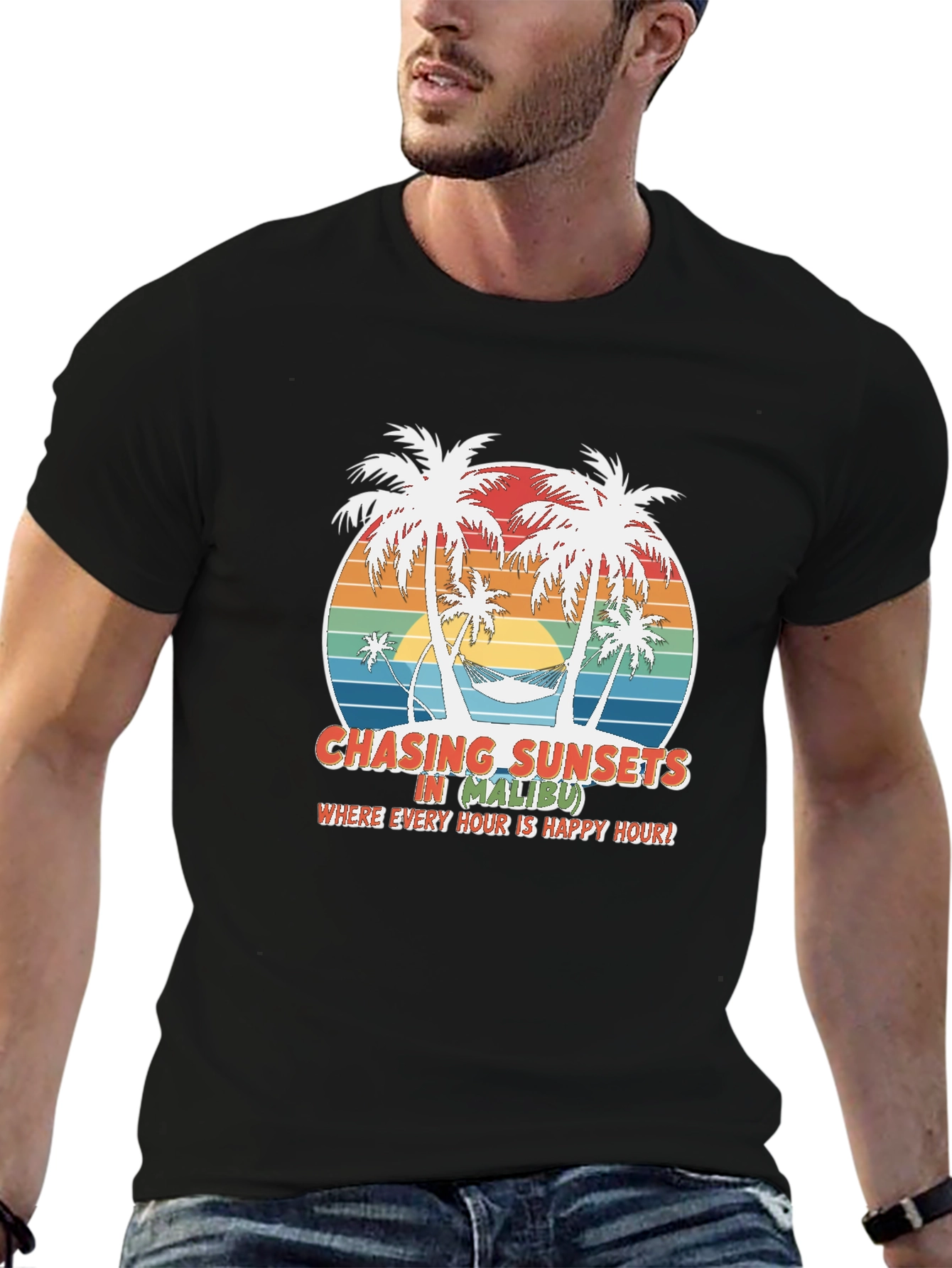 Chasing Sunsets in Malibu Graphic Tee
