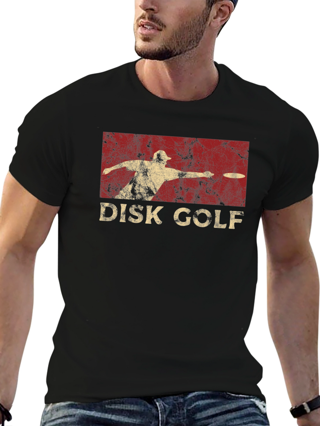 Disk Golf Graphic Tee - Retro Design
