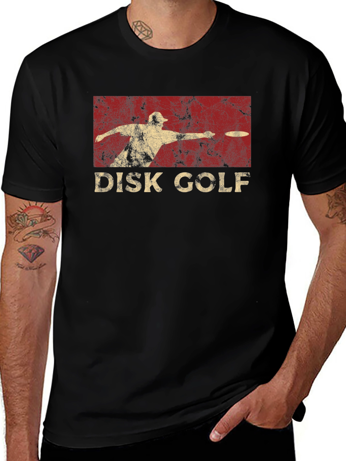 Disk Golf Graphic Tee - Retro Design