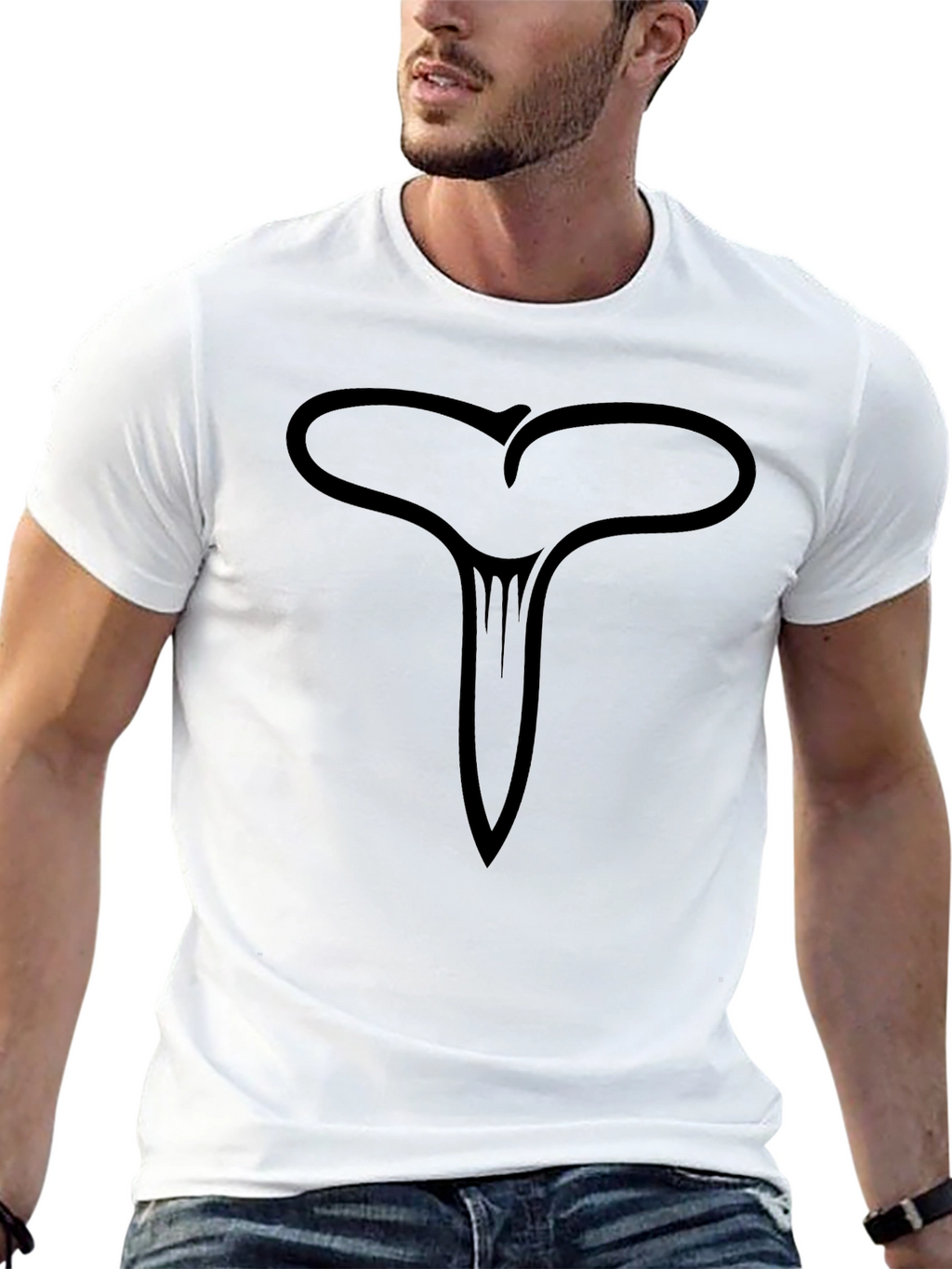 Abstract Symbol Black T-Shirt