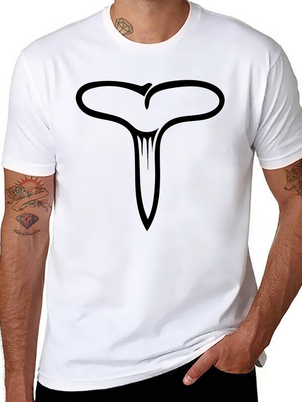 Abstract Symbol Black T-Shirt