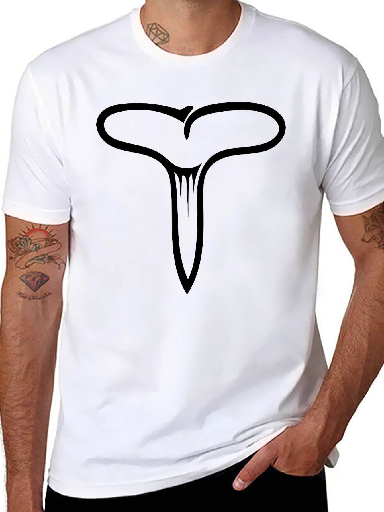 Abstract Symbol Black T-Shirt