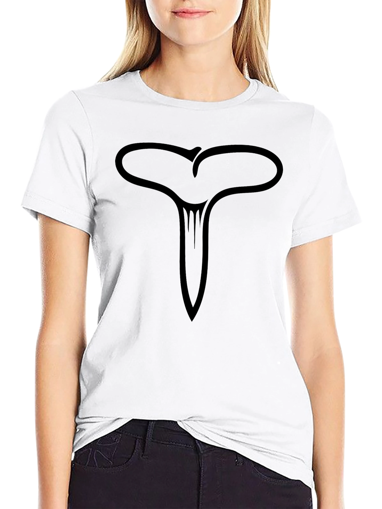 Abstract Symbol Black T-Shirt