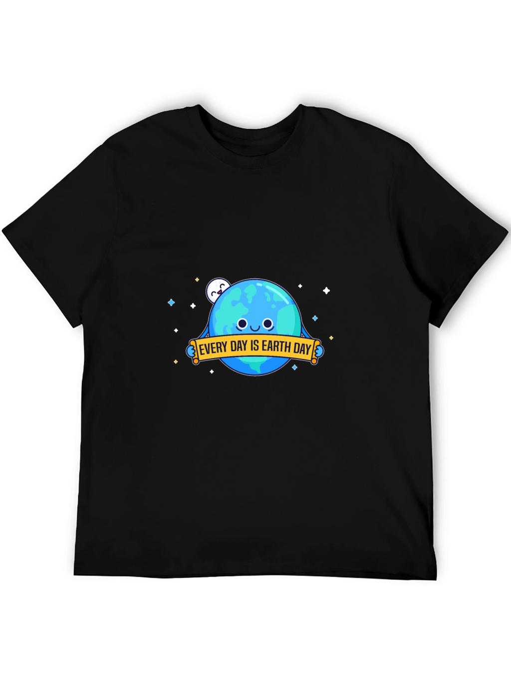 Earth Day Graphic T-Shirt - Black