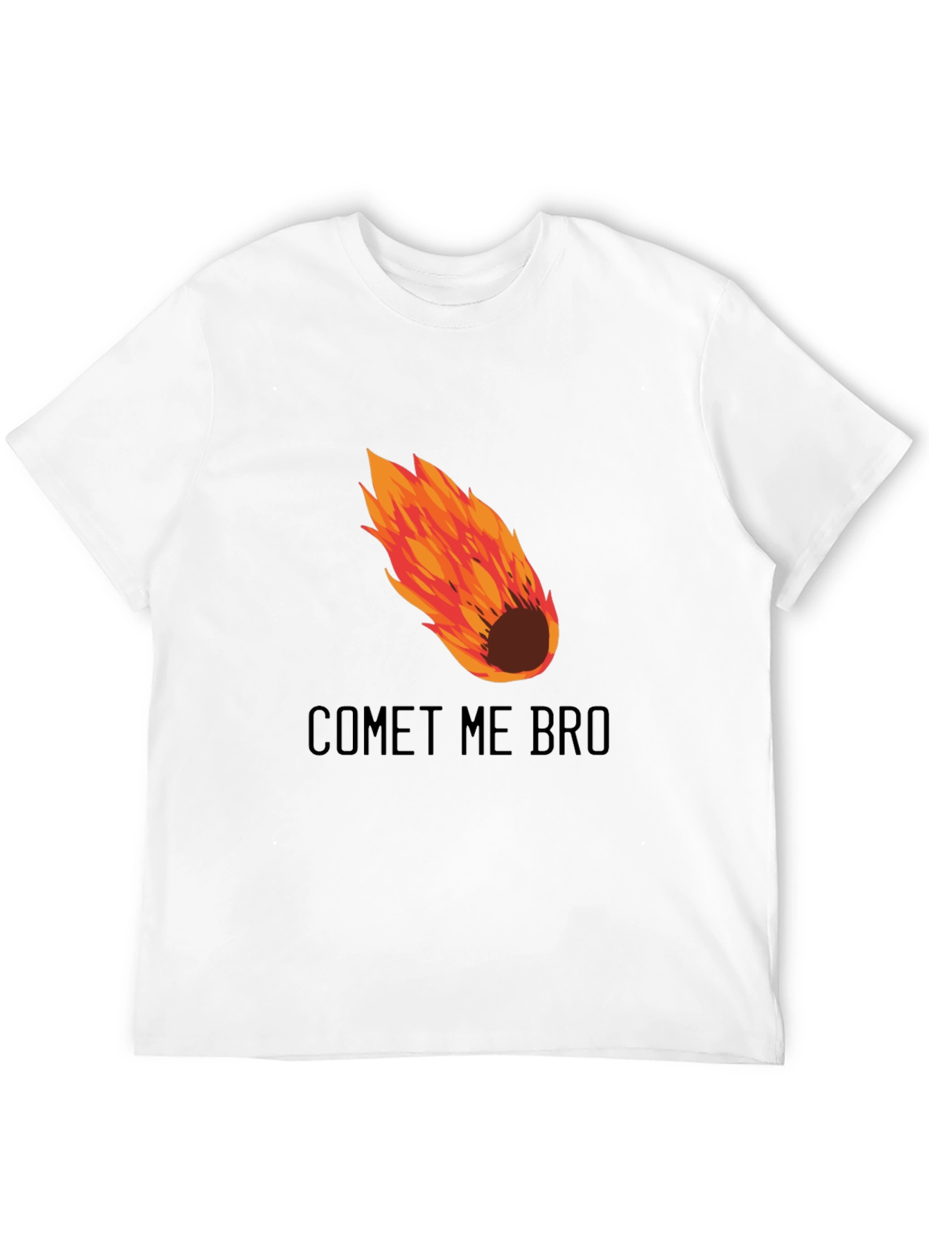 Comet Me Bro Graphic T-Shirt - Mens Black Tee