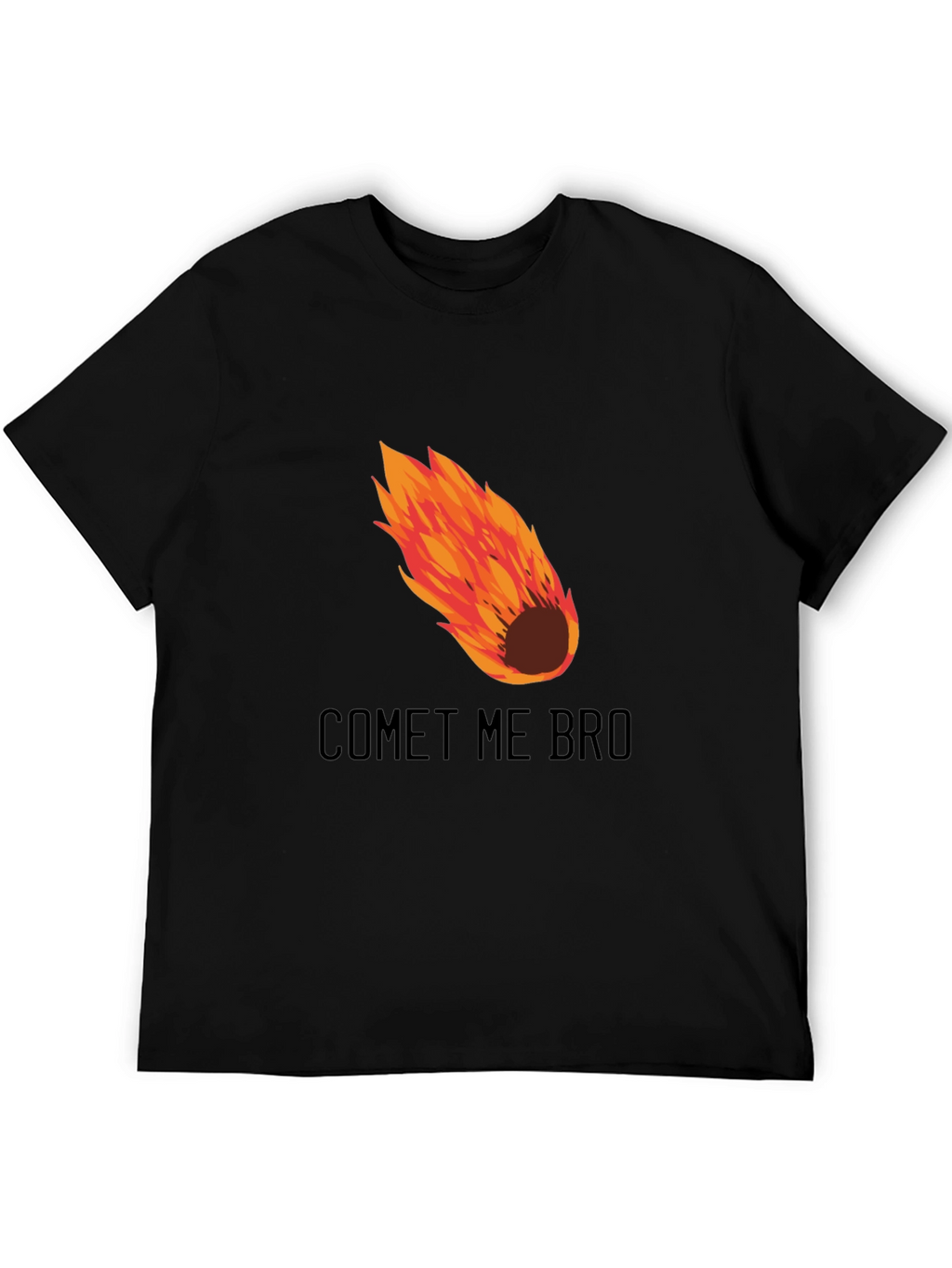 Comet Me Bro Graphic T-Shirt - Mens Black Tee