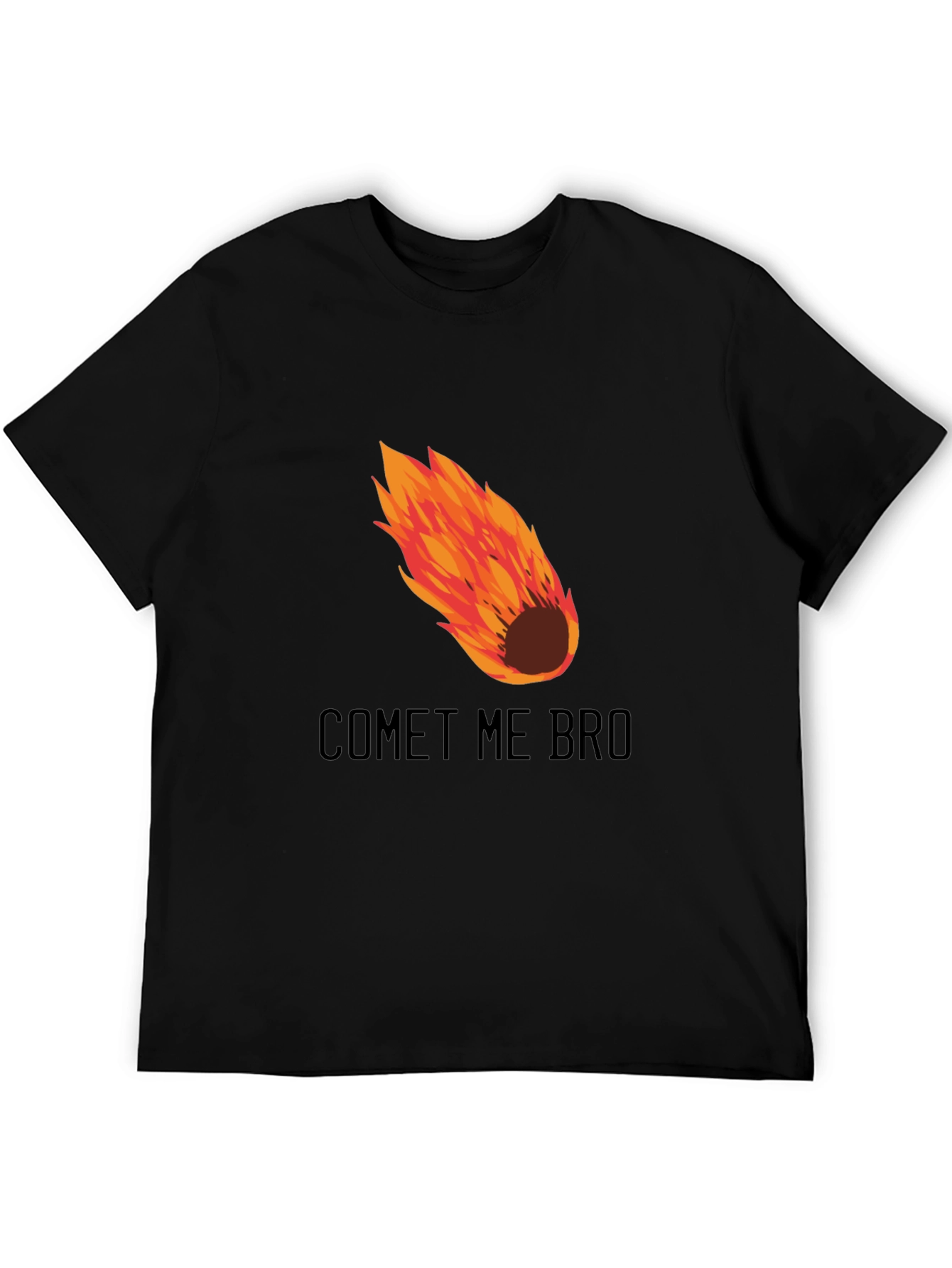Comet Me Bro Graphic T-Shirt - Mens Black Tee