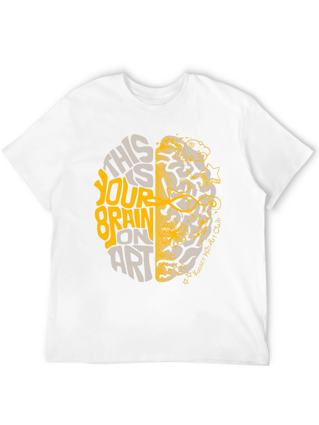 Brain On Art T-Shirt - Creative Design