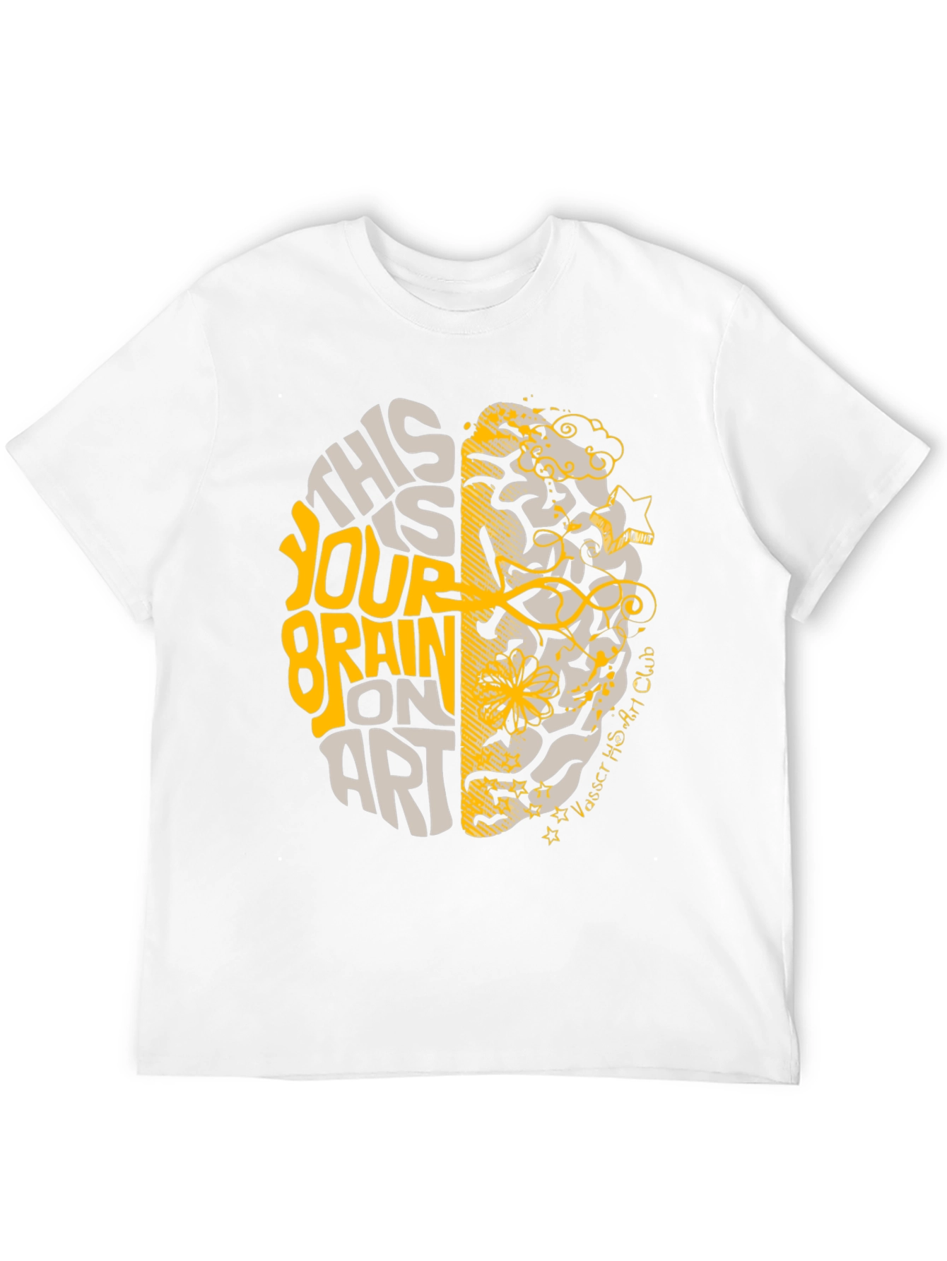 Brain On Art T-Shirt - Creative Design