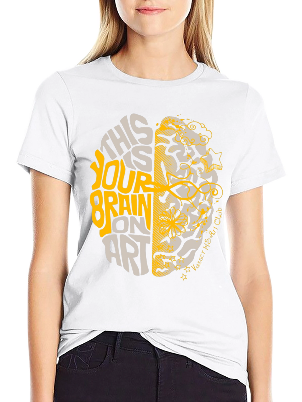 Brain On Art T-Shirt - Creative Design