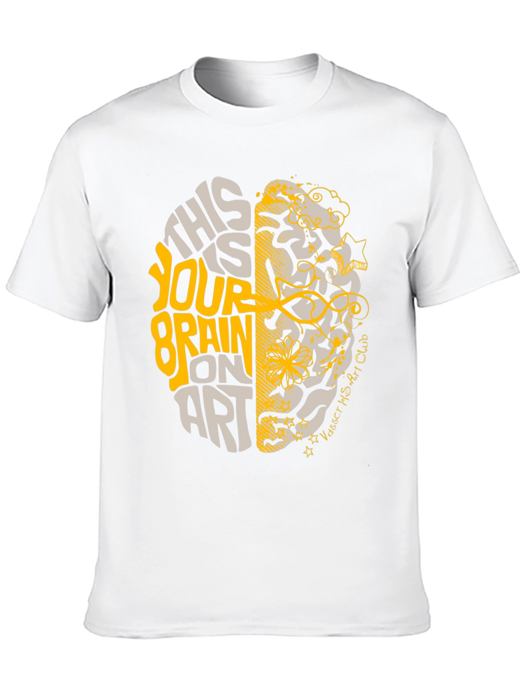 Brain On Art T-Shirt - Creative Design