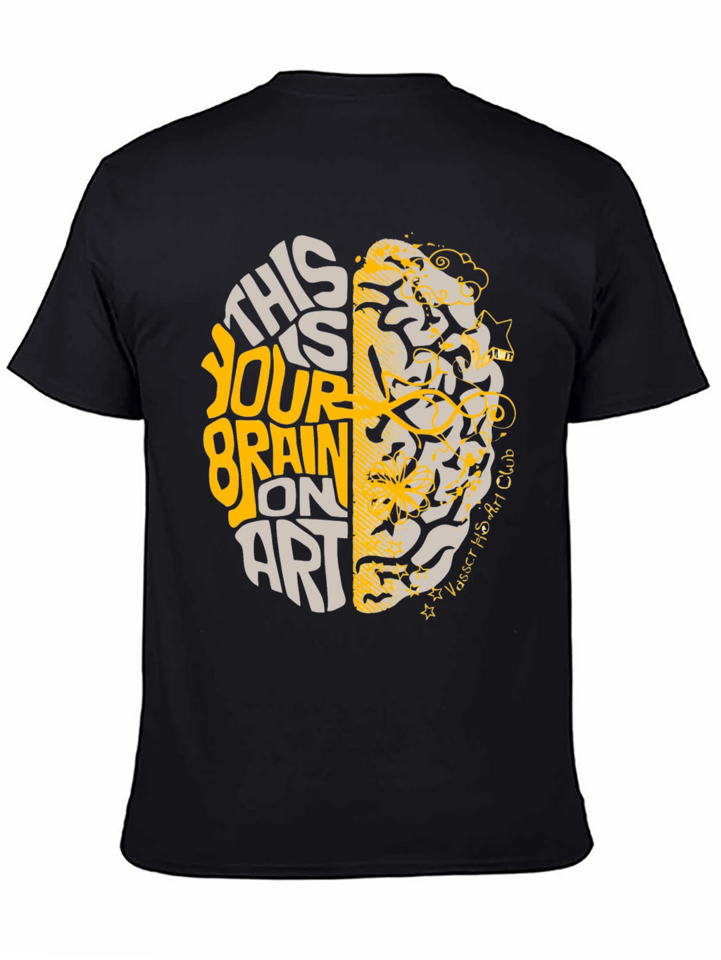 Brain On Art T-Shirt - Creative Design