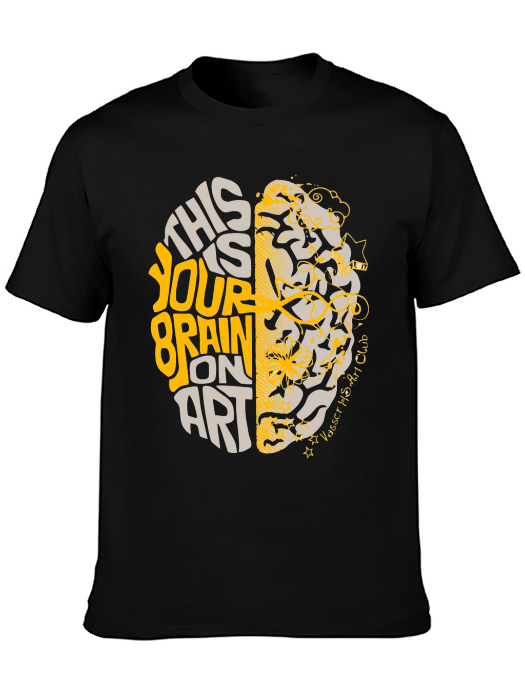 Brain On Art T-Shirt - Creative Design