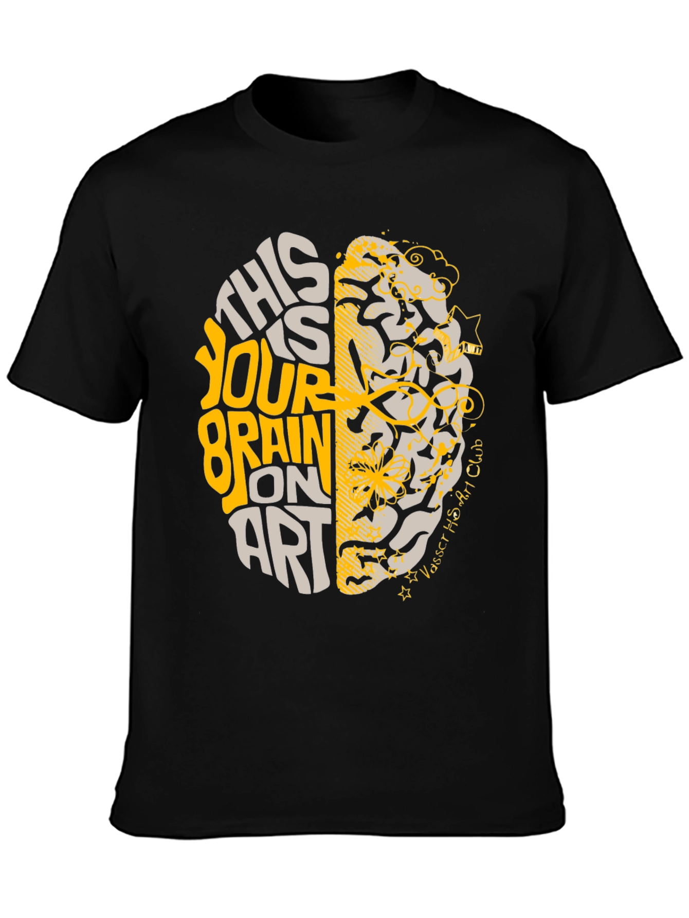 Brain On Art T-Shirt - Creative Design