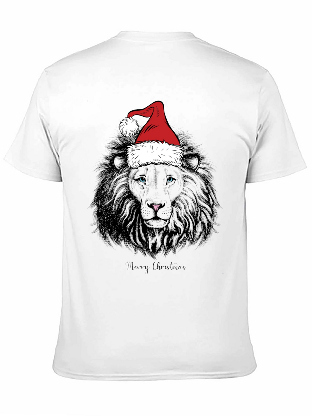 Christmas Lion Graphic Tee - Holiday Style