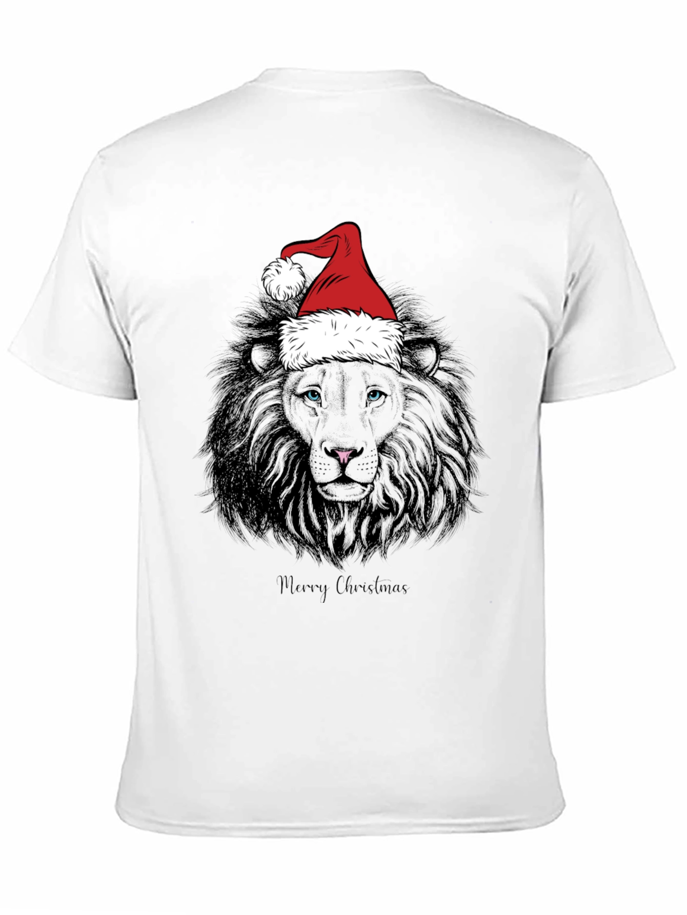 Christmas Lion Graphic Tee - Holiday Style