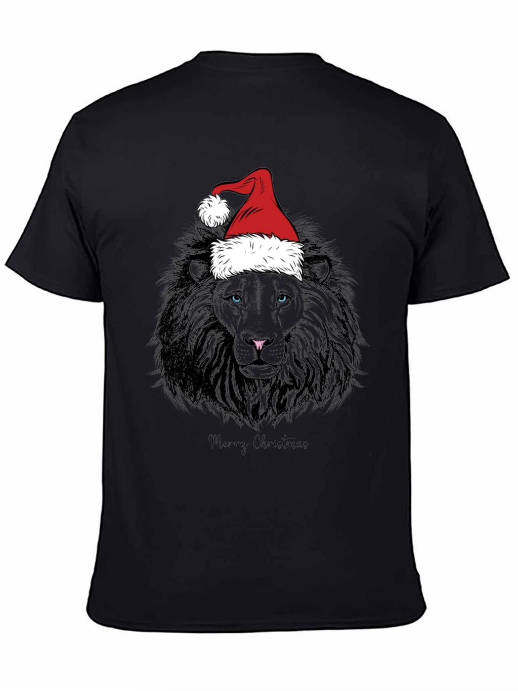 Christmas Lion Graphic Tee - Holiday Style