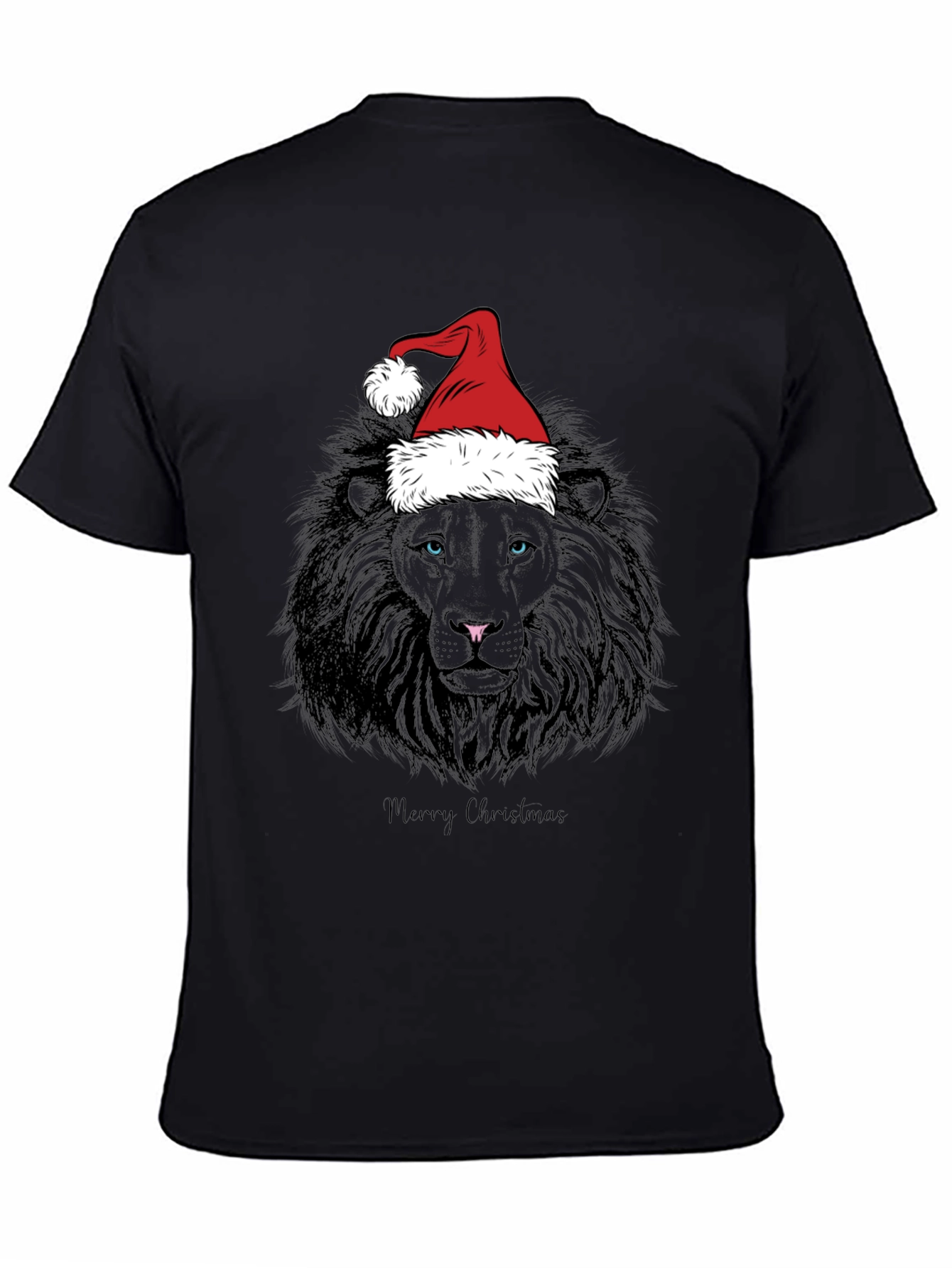 Christmas Lion Graphic Tee - Holiday Style