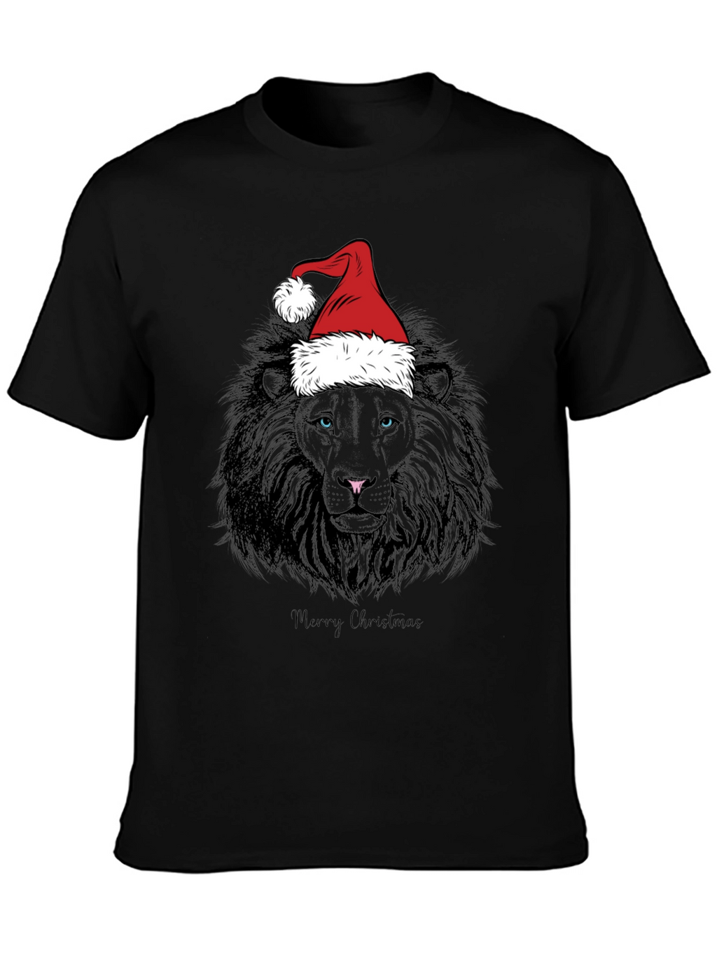 Christmas Lion Graphic Tee - Holiday Style