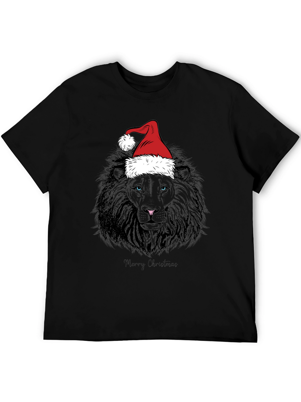 Christmas Lion Graphic Tee - Holiday Style