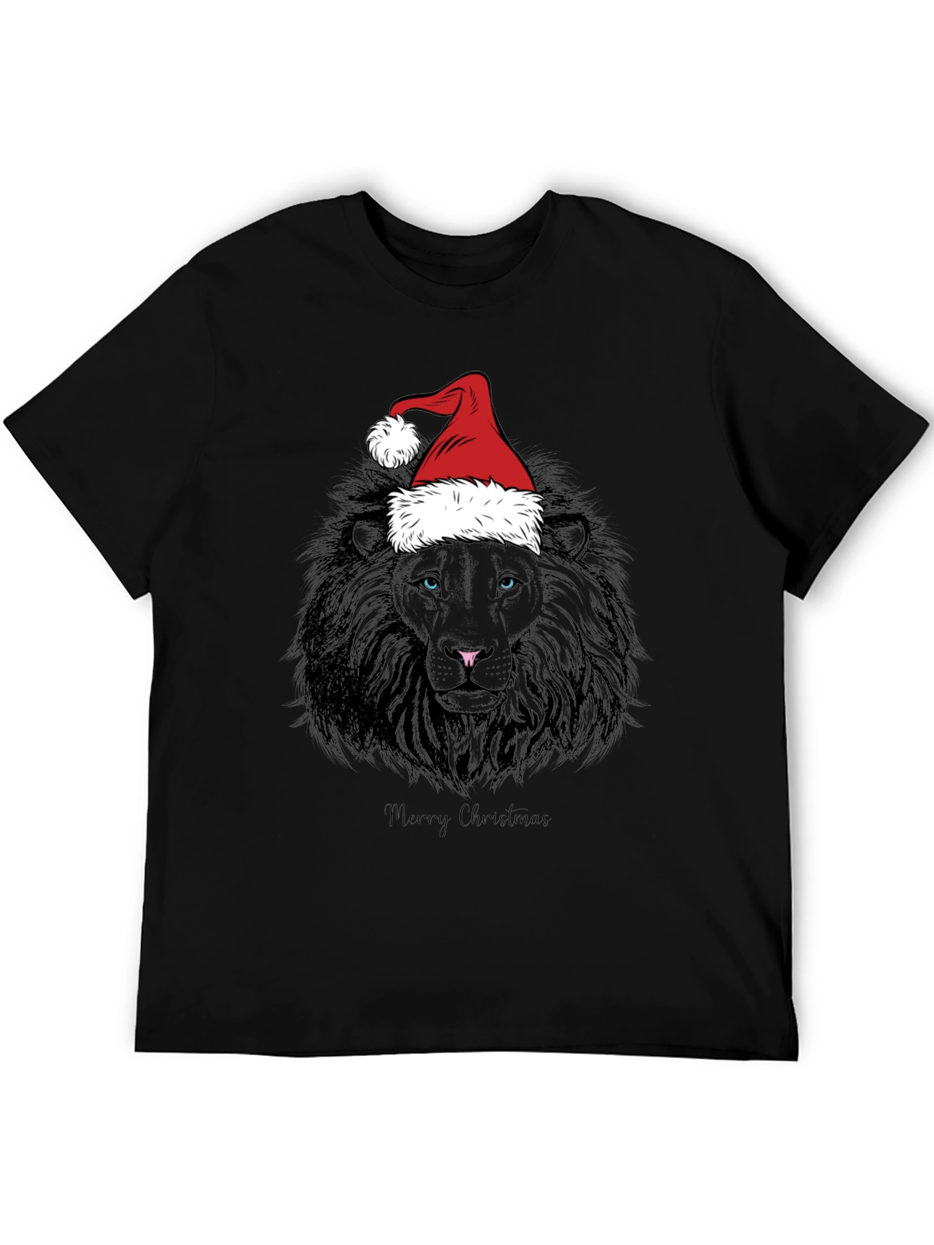 Christmas Lion Graphic Tee - Holiday Style