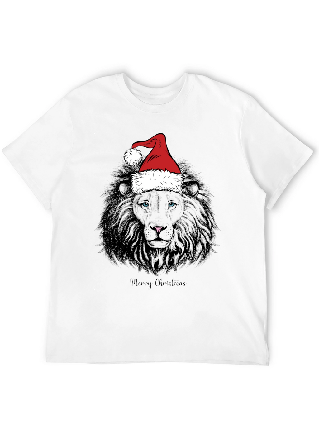 Christmas Lion Graphic Tee - Holiday Style
