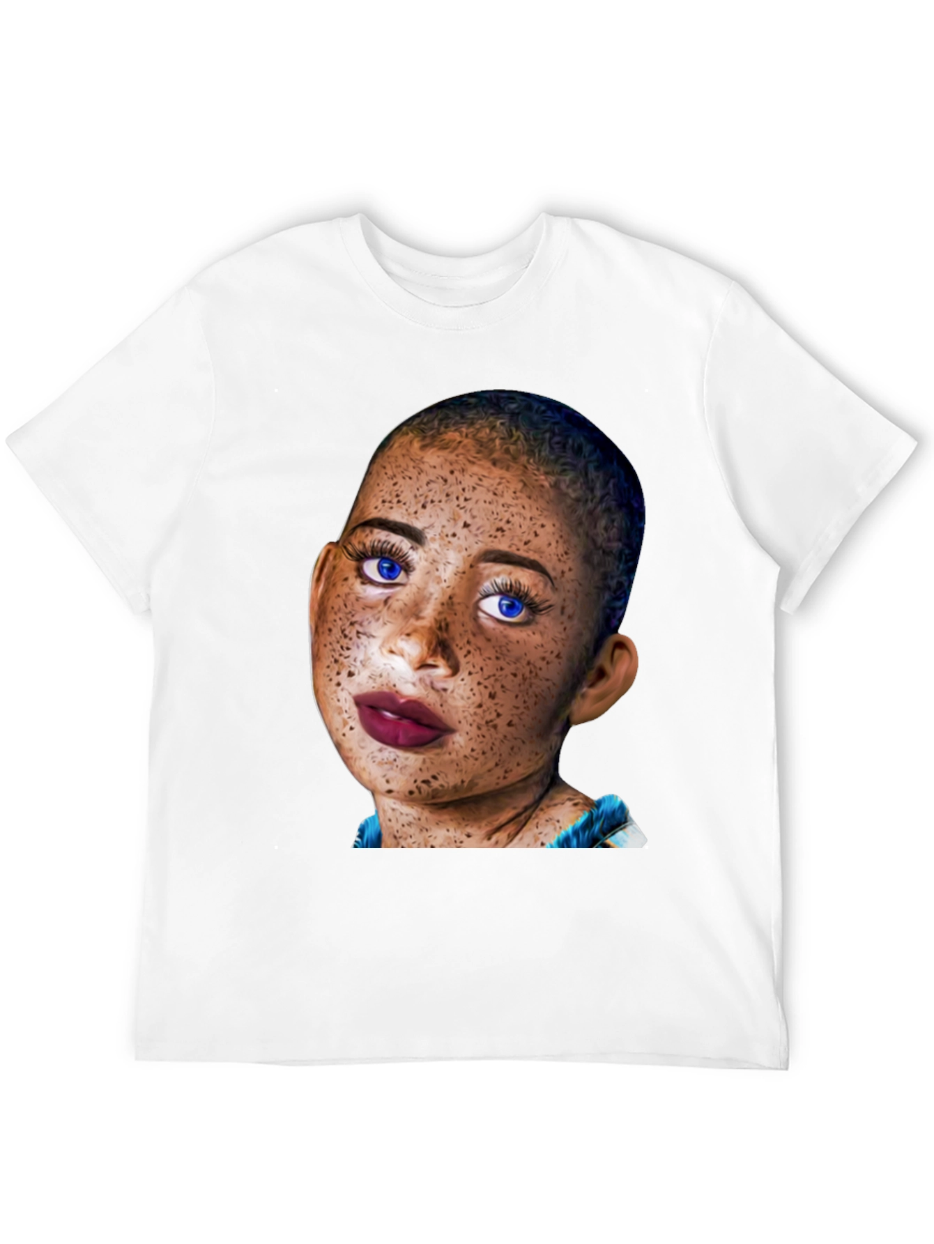 Unique Portrait Tee - Stylish & Eye-Catching