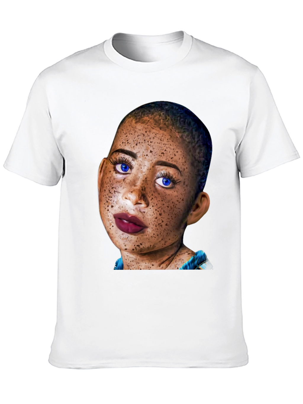 Unique Portrait Tee - Stylish & Eye-Catching