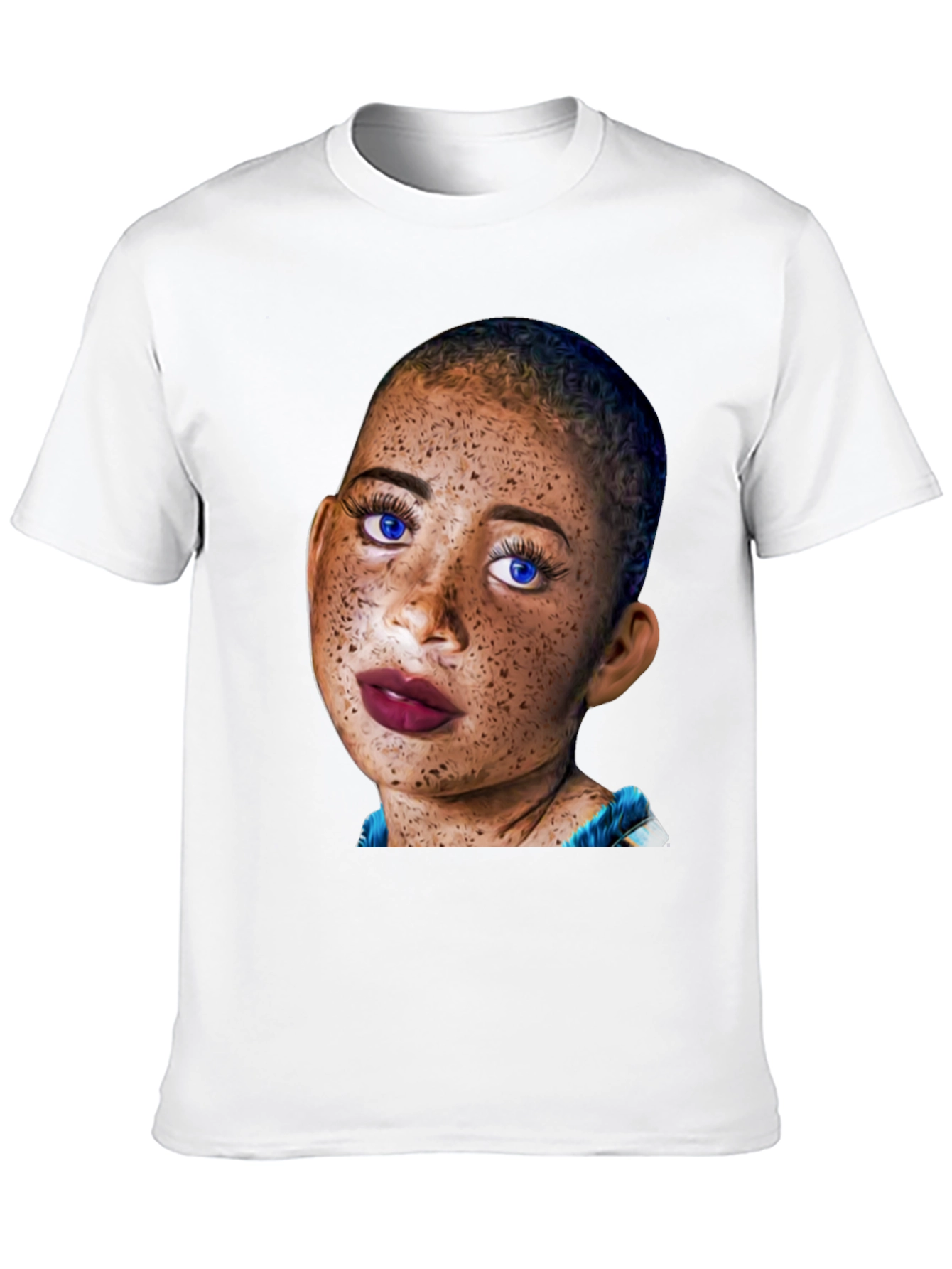 Unique Portrait Tee - Stylish & Eye-Catching
