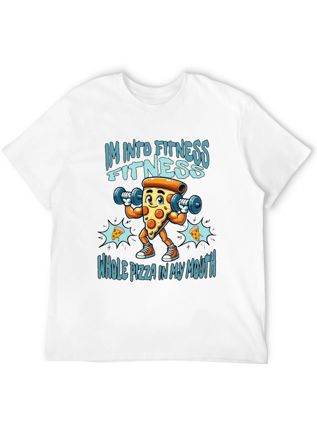 Fitness Pizza T-Shirt - Funny Workout Tee