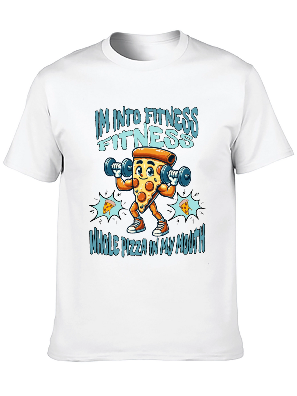 Fitness Pizza T-Shirt - Funny Workout Tee