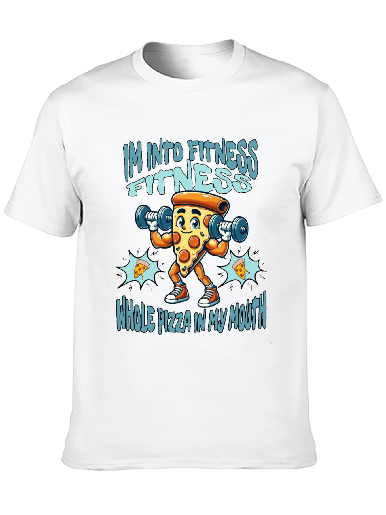 Fitness Pizza T-Shirt - Funny Workout Tee