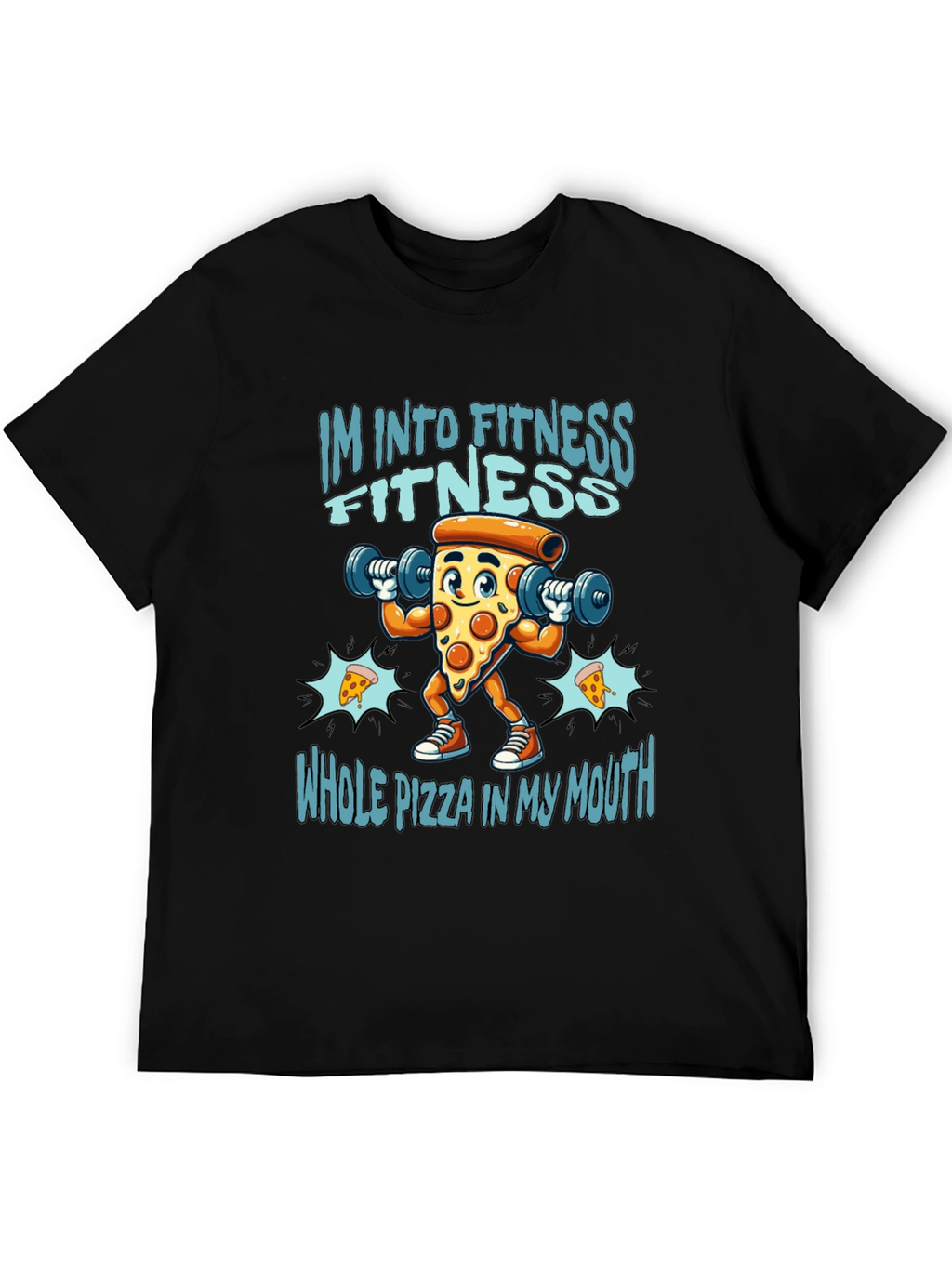 Fitness Pizza T-Shirt - Funny Workout Tee