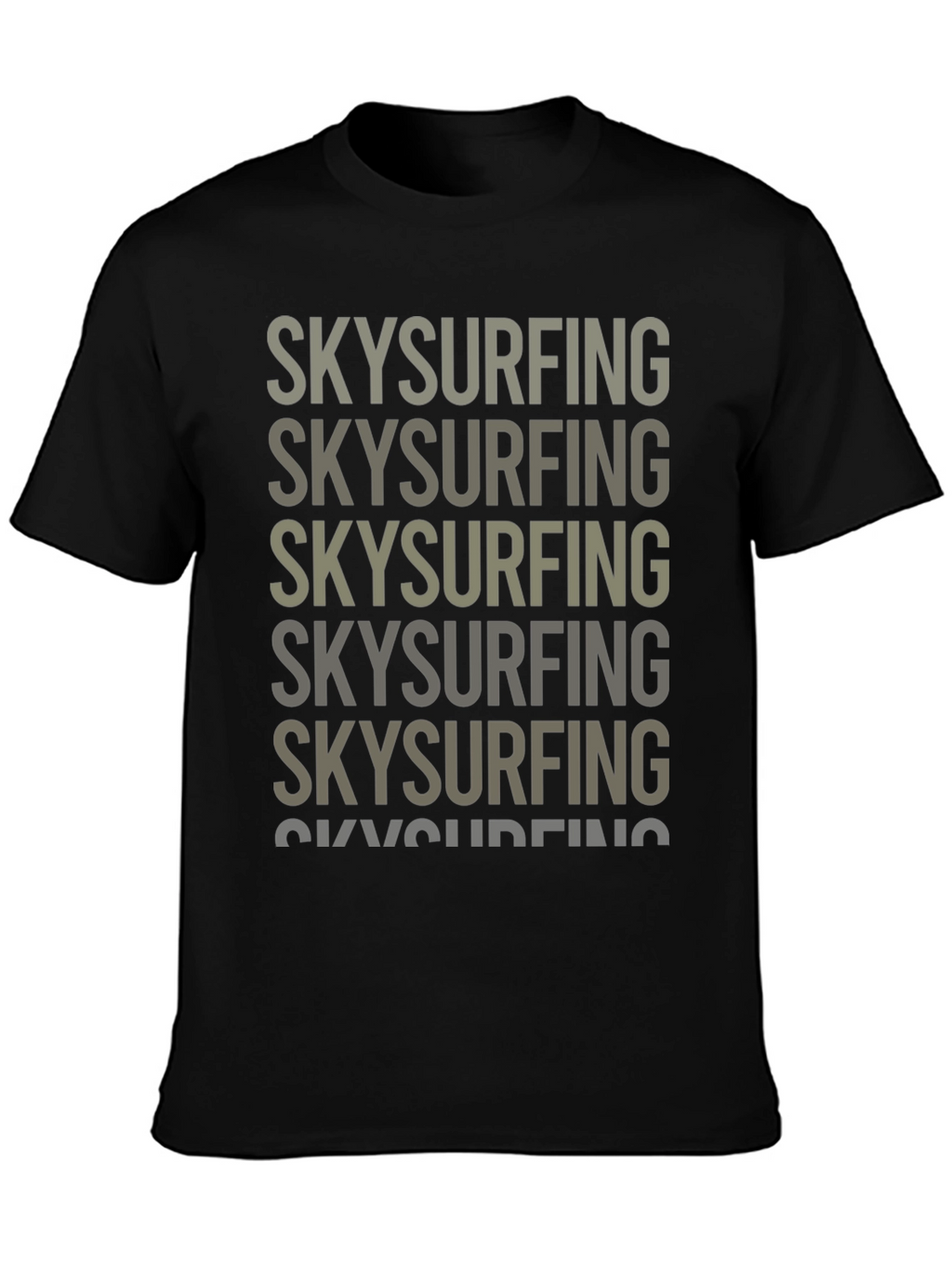 Skysurfing Graphic Tee - Black Cotton T-Shirt