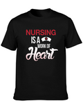 Nursing is a Work of Heart T-Shirt