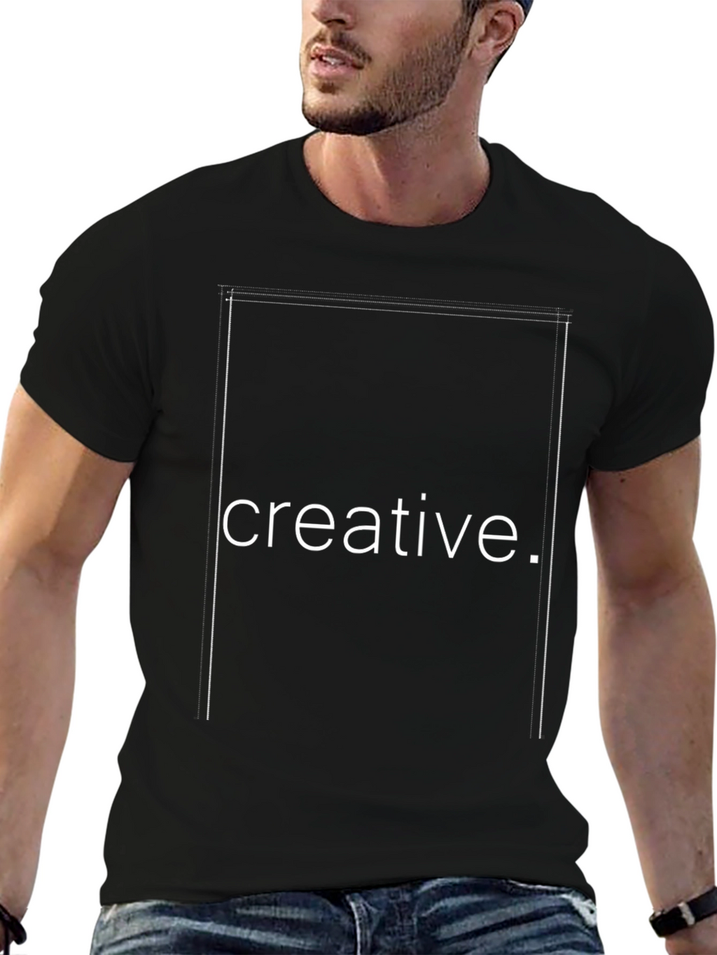 Creative Black T-Shirt - Stylish and Comfortable