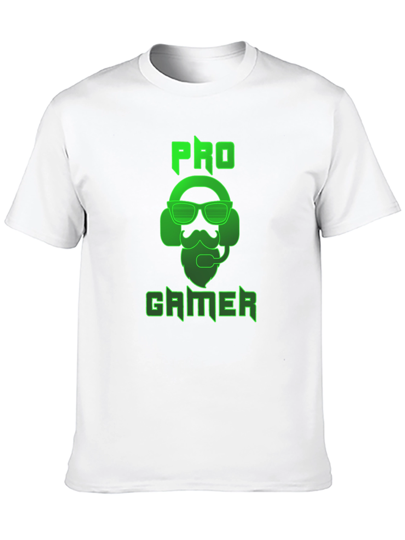 Pro Gamer Black T-Shirt - Bearded Gamer Design