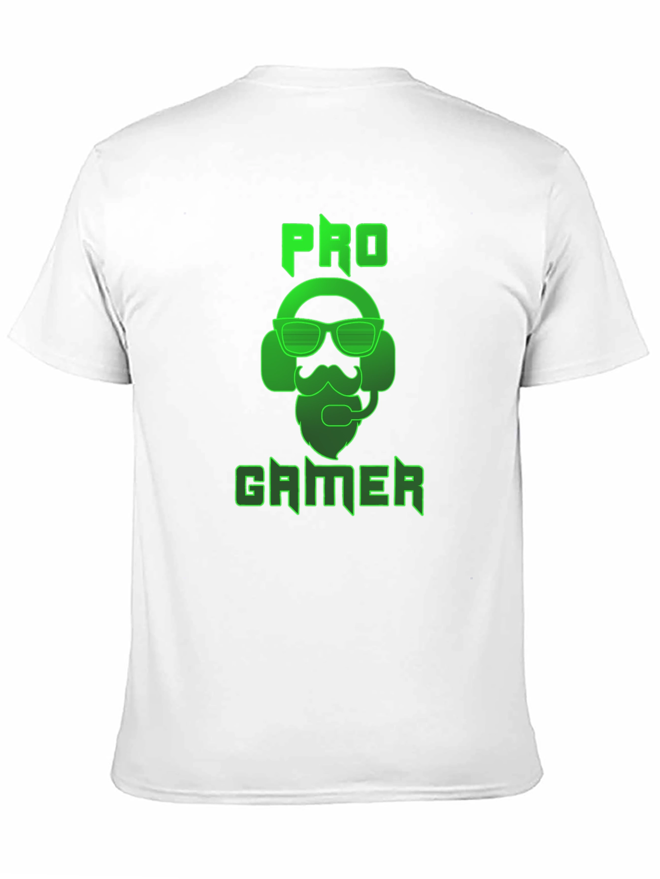 Pro Gamer Black T-Shirt - Bearded Gamer Design