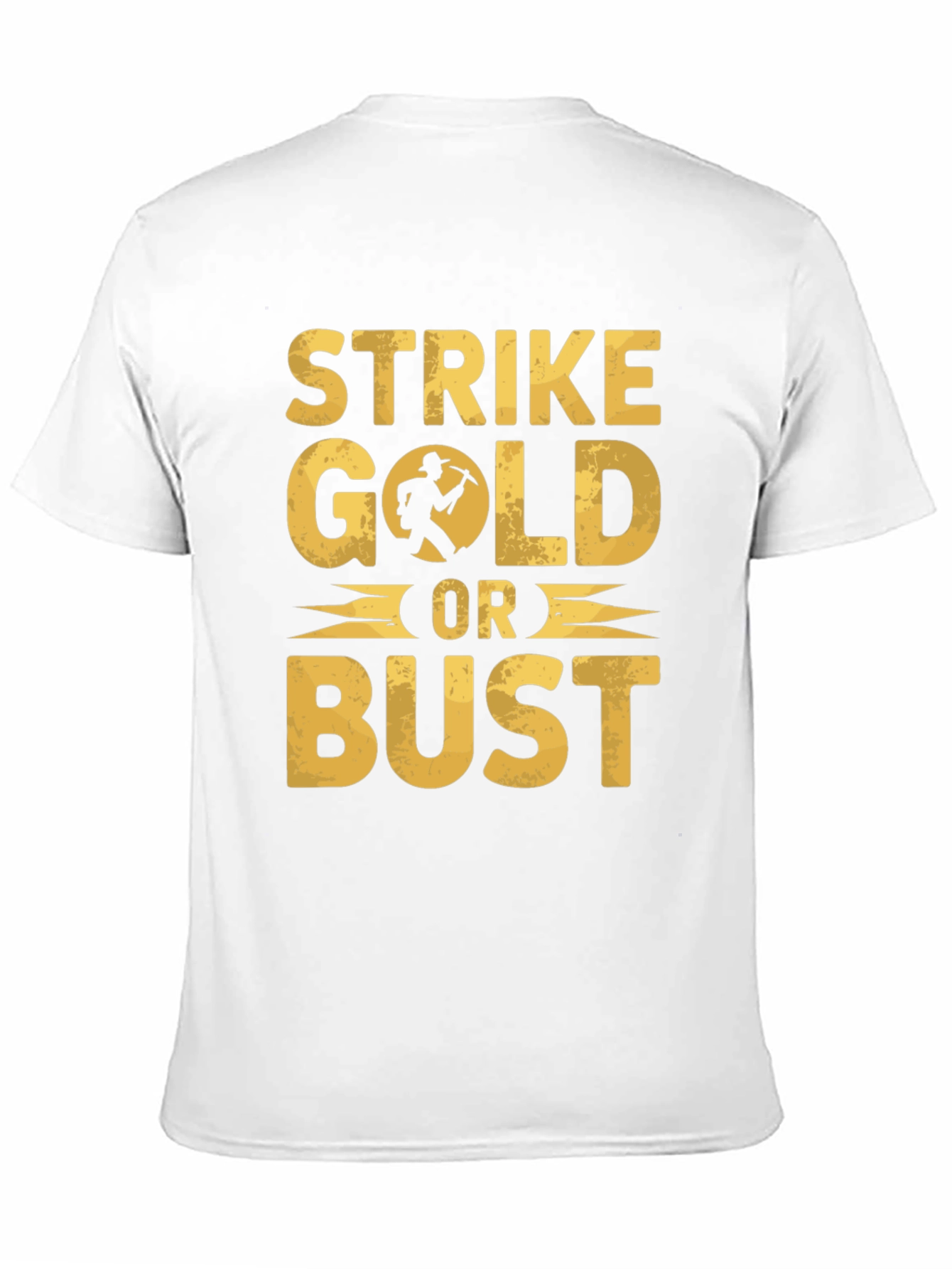 Strike Gold Or Bust Graphic T-Shirt - Black