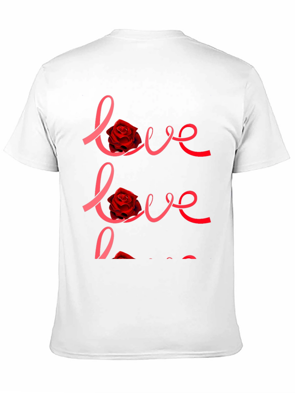 Love Rose Graphic Black T-Shirt