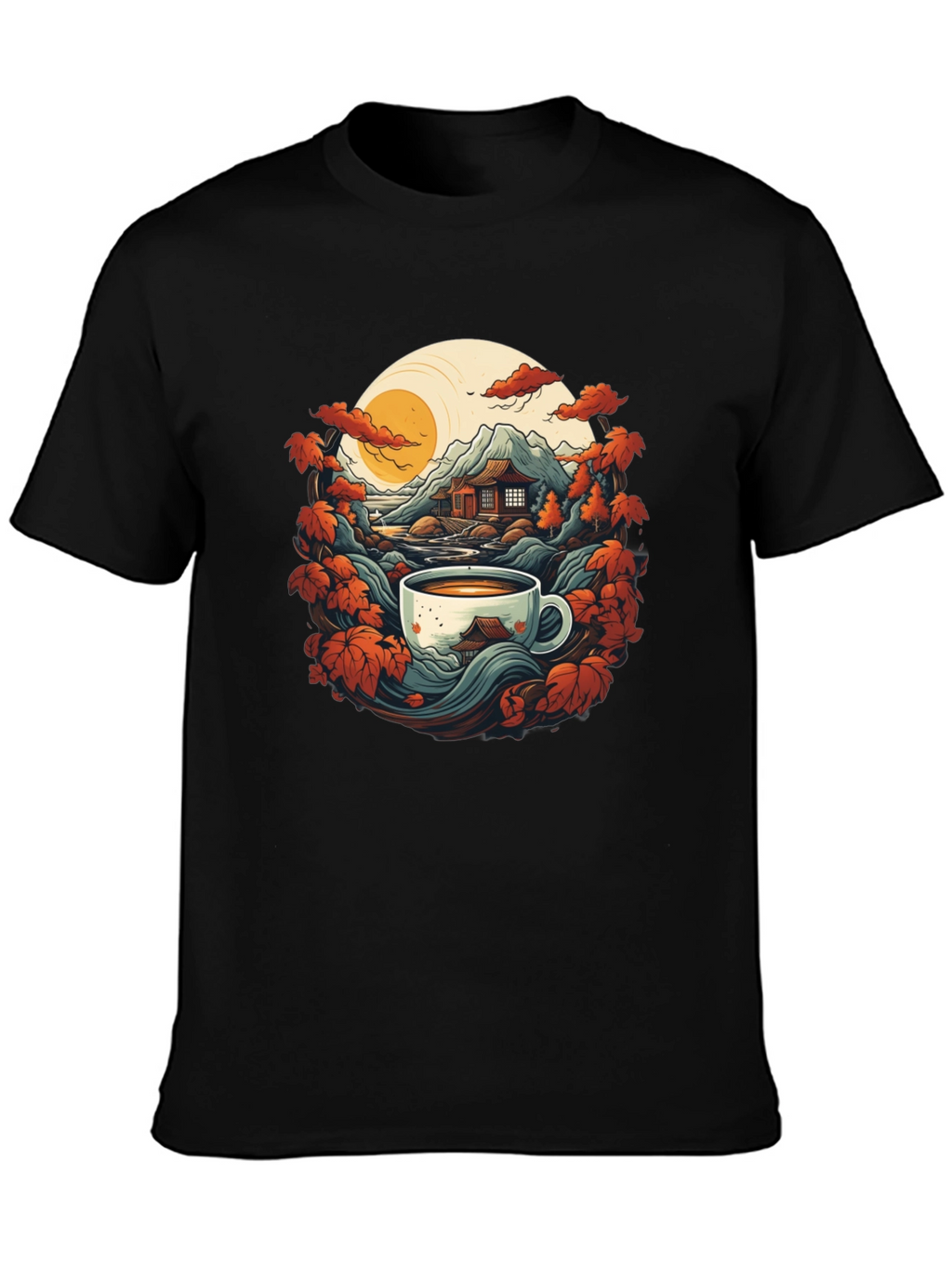 Coffee Zen Black T-Shirt