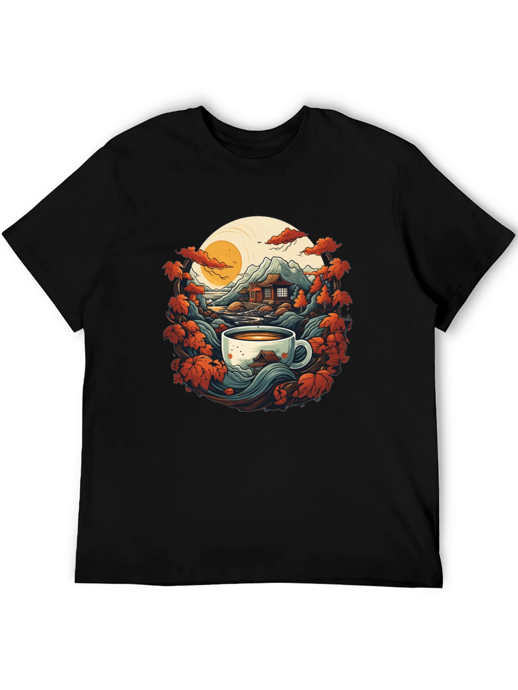 Coffee Zen Black T-Shirt