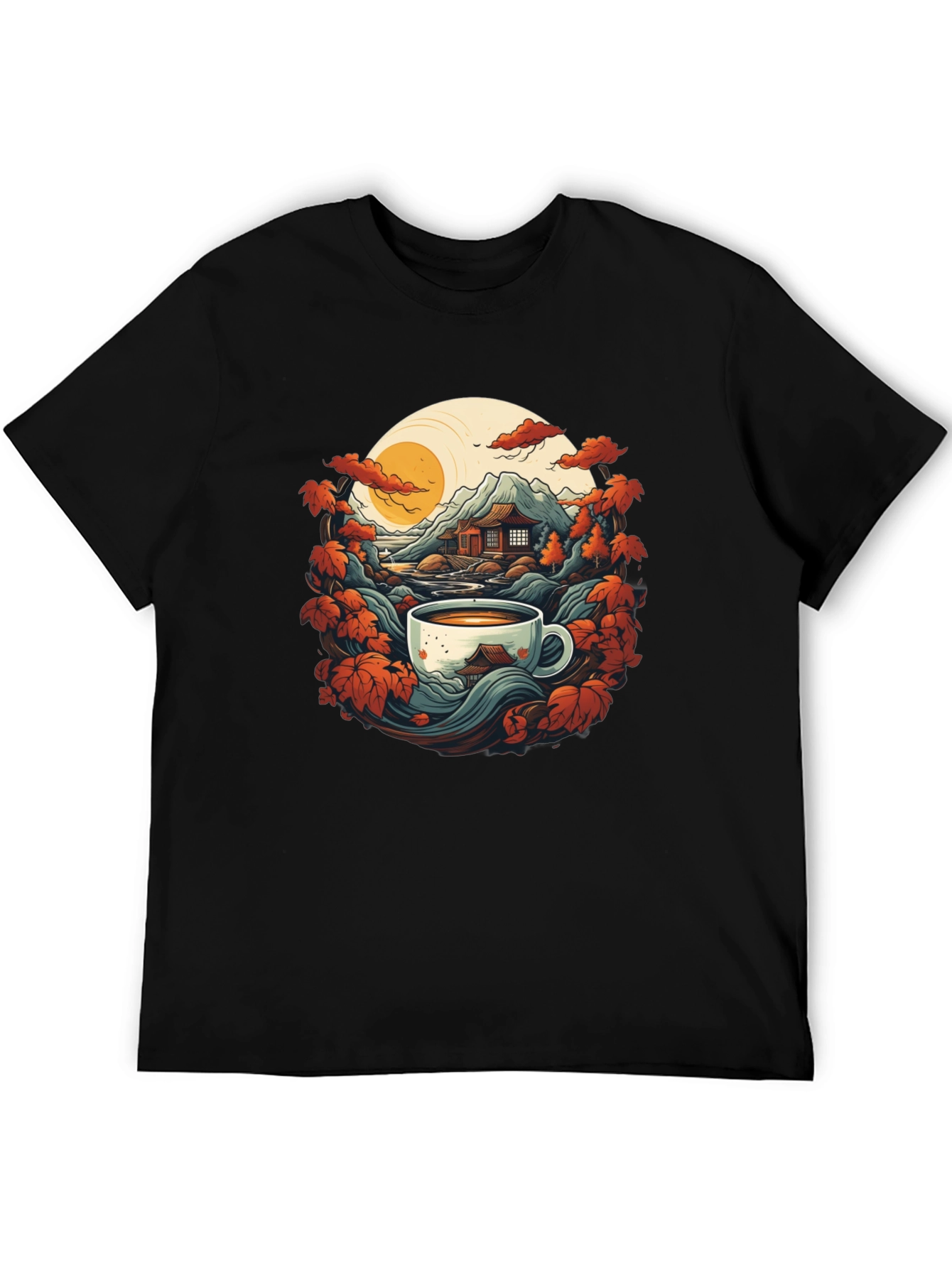 Coffee Zen Black T-Shirt